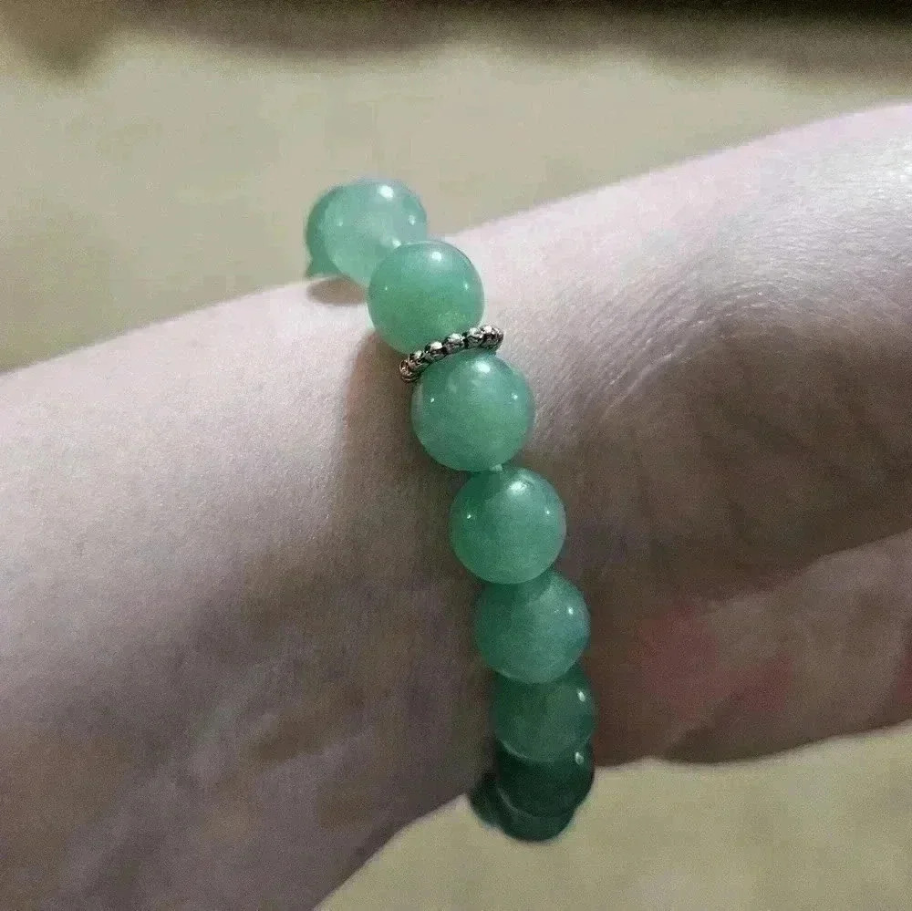 Handcrafted 10MM green aventurine stretch bracelet!